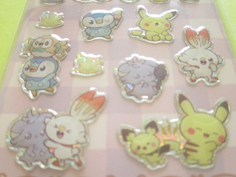 Photo2: Kawaii Cute Pokémon Peacefull Place Stickers Sheet Showa-note *Purple (250216-2)