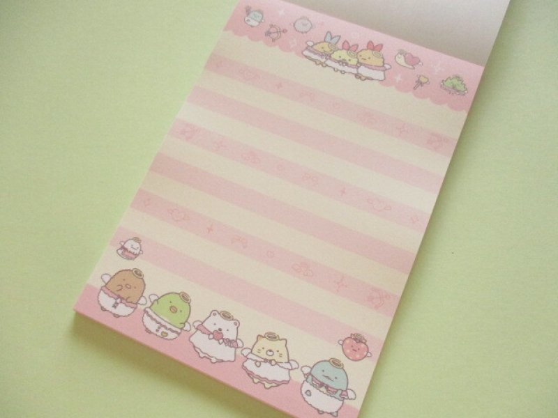 Photo2: Kawaii Cute Large Memo Pad Standard Sumikkogurashi San-x *てんしとあくまなしっぽず (MH32801)