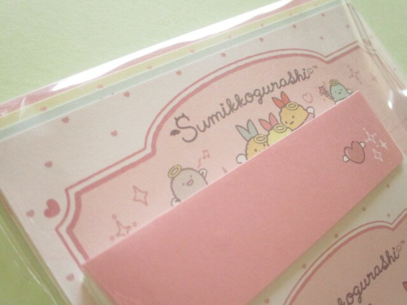 Photo1: Kawaii Cute Regular Letter Set Standard Sumikkogurashi San-x *てんしとあくまなしっぽず (LH86101)