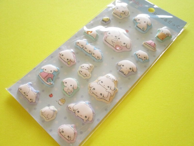 Photo1: Kawaii Cute もっと！Funi Funi Stickers Sheet San-x *ぶるぶるどっぐ (SE74002) (1)