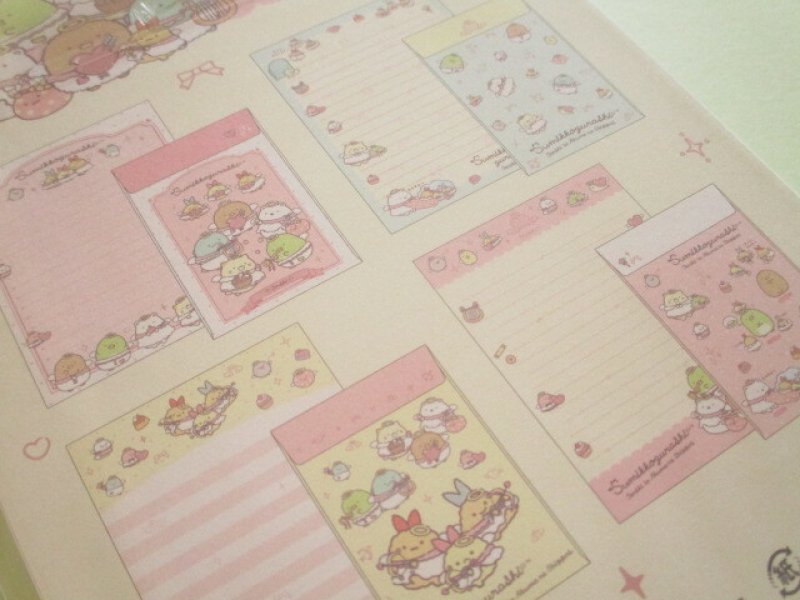 Photo3: Kawaii Cute Regular Letter Set Standard Sumikkogurashi San-x *てんしとあくまなしっぽず (LH86101)