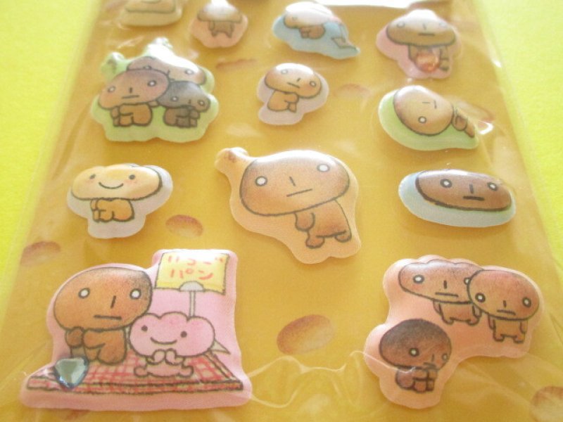 Photo2: Kawaii Cute もっと!Funi Funi Stickers Sheet San-x *こげぱん (SE74003)