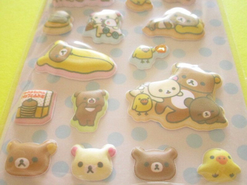 Photo2: Kawaii Cute もっと!Funi Funi Stickers Sheet San-x *Rilakkuma (SE74005)