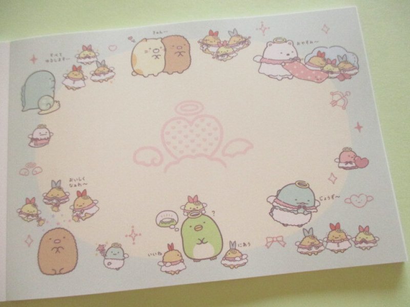 Photo3: Kawaii Cute Large Memo Pad Standard Sumikkogurashi San-x *てんしとあくまなしっぽず (MH32801)