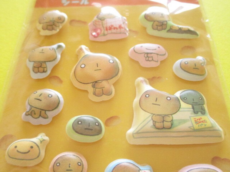 Photo1: Kawaii Cute もっと!Funi Funi Stickers Sheet San-x *こげぱん (SE74003)