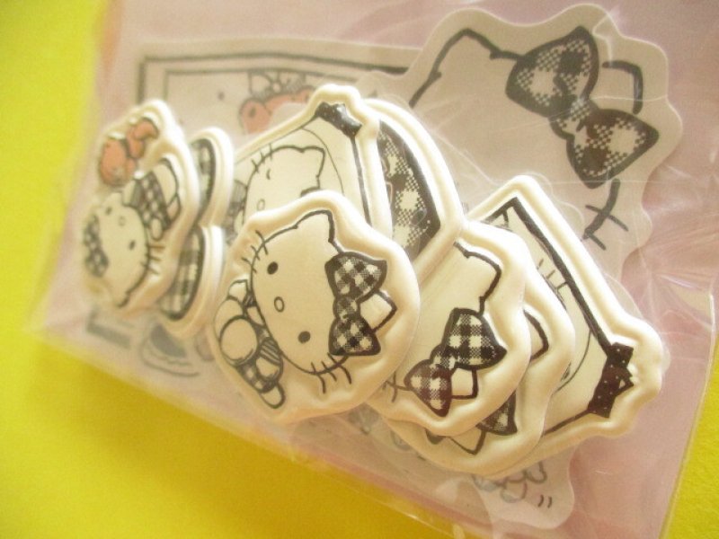 Photo1: Kawaii Cute Mixed Sticker Flakes Sack Hello Kitty Sanrio *Black (S8821259)