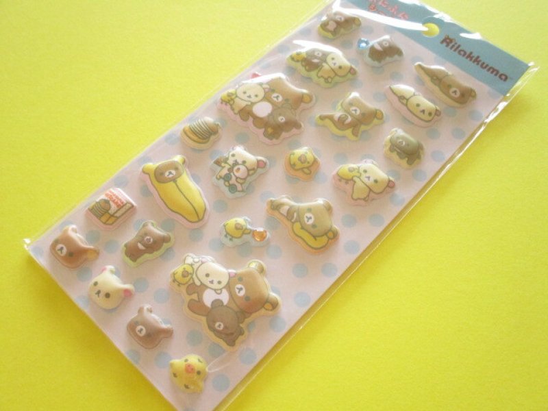 Photo1: Kawaii Cute もっと！Funi Funi Stickers Sheet San-x *Rilakkuma (SE74005) (1)