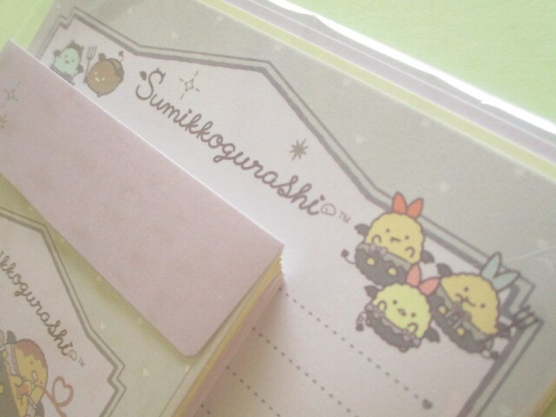 Photo1: Kawaii Cute Regular Letter Set Standard Sumikkogurashi San-x *てんしとあくまなしっぽず (LH86201)