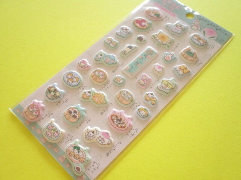 Photo1: Kawaii Cute Funi Funi Stickers Sheet San-x *にゃんにゃんにゃんこ (SE75203) (1)