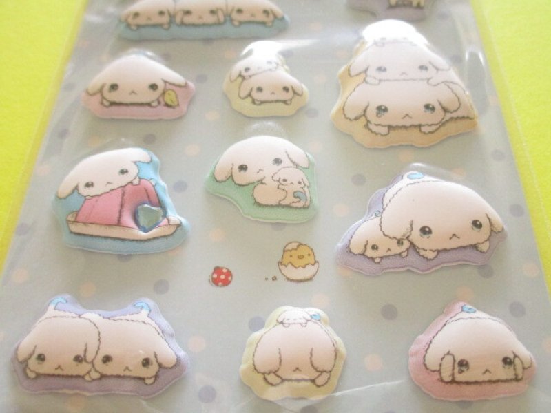 Photo2: Kawaii Cute もっと!Funi Funi Stickers Sheet San-x *ぶるぶるどっぐ (SE74002)