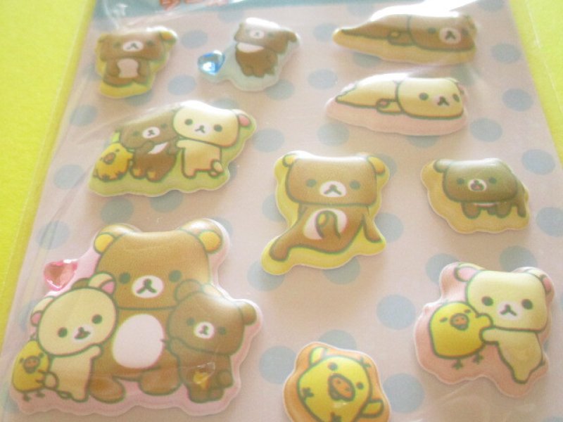 Photo1: Kawaii Cute もっと!Funi Funi Stickers Sheet San-x *Rilakkuma (SE74005)