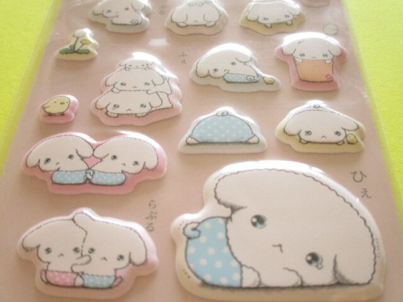 Photo2: Kawaii Cute Funi Funi Stickers Sheet San-x *ぶるぶるどっぐ (SE75201)