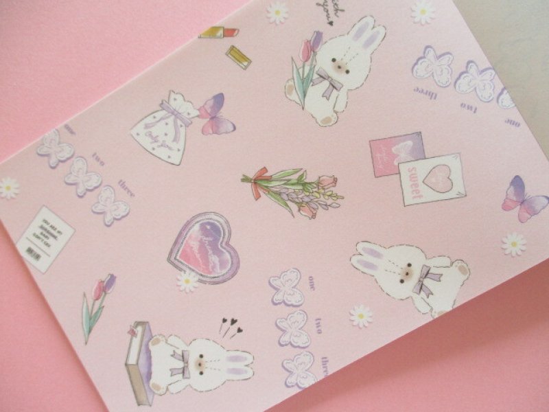 Photo3: Kawaii Cute Large Memo Pad Q-LiA *Rabbit Girl’s Corazǒn (64211)
