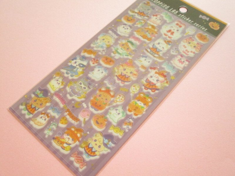 Photo1: Kawaii Cute Topping Lab Stickers Sheet Gaia *Cute Halloween (466890-2) (1)
