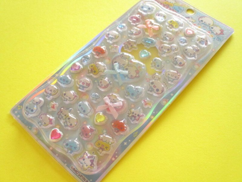 Photo1: Kawaii Cute Ribbon Jewel Petit Drop Stickers Sheet KAMIO JAPAN *あわわちゃん (231740) (1)