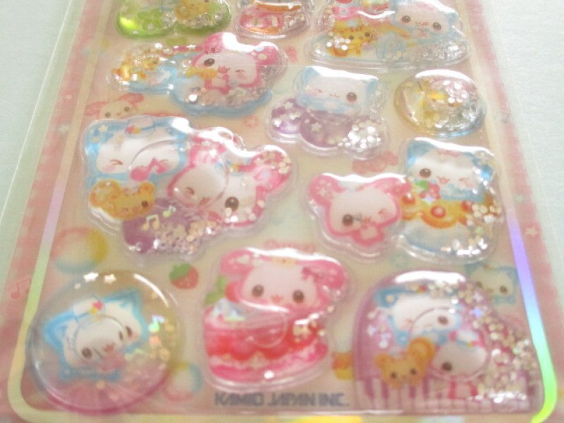 Photo2: Kawaii Cute ぷくぷくシャボン Stickers Sheet KAMIO JAPAN *HAPPY MARCH (233159)