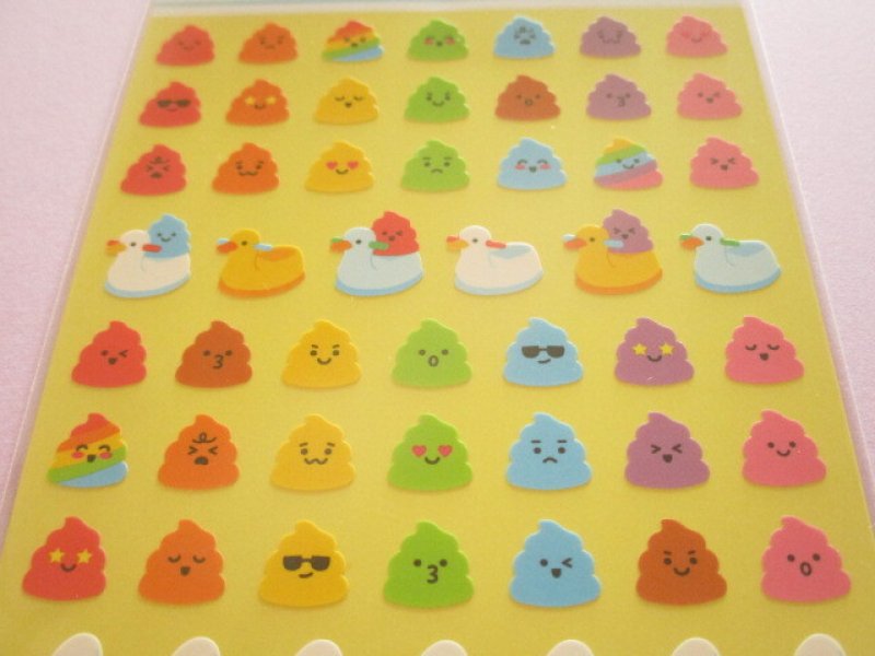 Photo1: Kawaii Cute Chocotto Stickers Sheet Gaia *Poo (468297)
