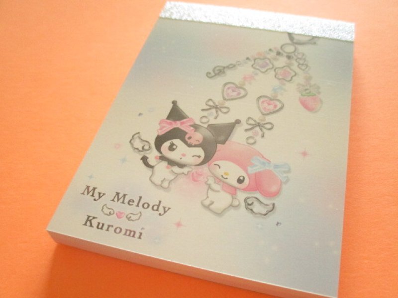 Photo1: Kawaii Cute Mini Memo Pad My Melody & Kuromi Sanrio *Key ring (140347) (1)