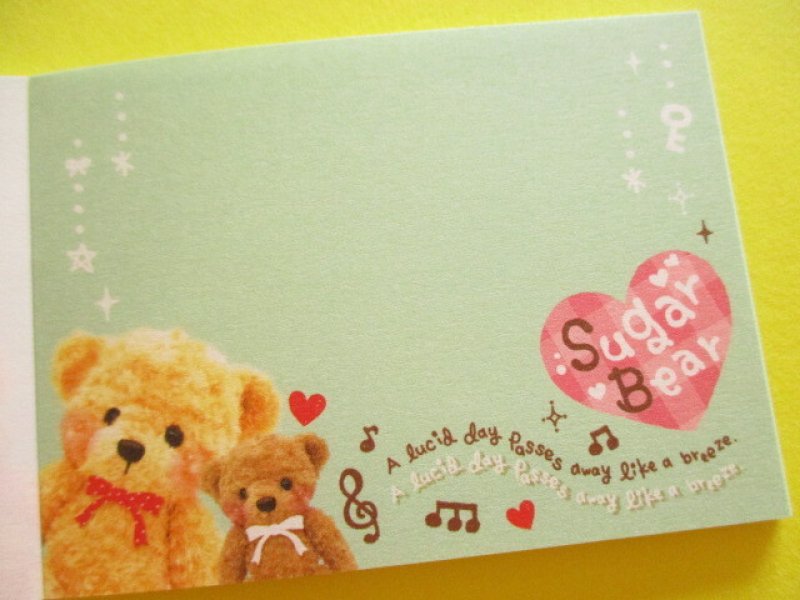 Photo2: Kawaii Cute Kirakira Glitter Mini Memo Pad Q-LiA *Sugar Bear (10074)