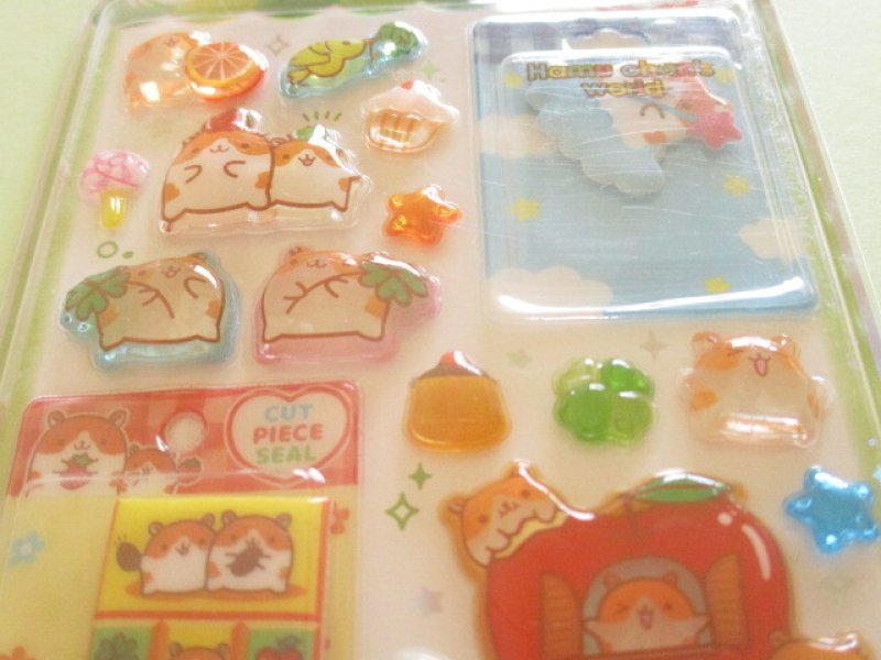 Photo1: Kawaii Cute Miniature Pop Stickers Sheet Crux *はむちゃんずわーるど (141410)