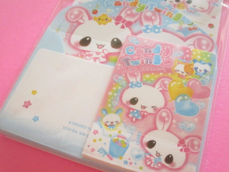 Photo2: Kawaii Cute Mini Letter Set Q-LiA *Candy Twins (10046)