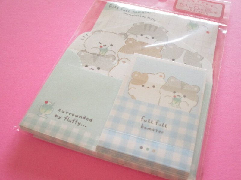 Photo1: Kawaii Cute Mini Letter Set Q-LiA *フルフルハムスター (10049)  (1)