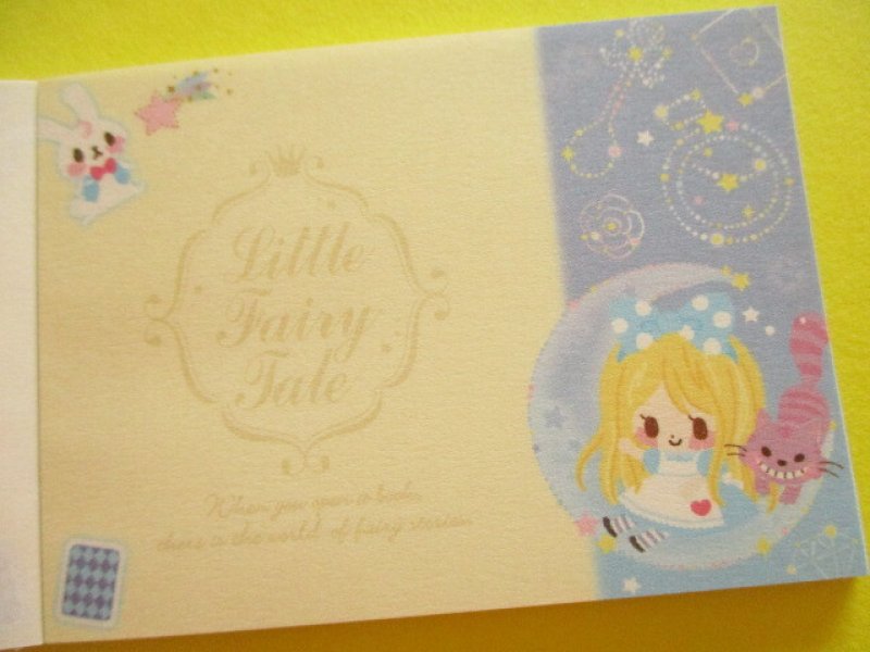 Photo2: Kawaii Cute Kirakira Glitter Mini Memo Pad Q-LiA *Little Fairy Tale /Alice (10071)
