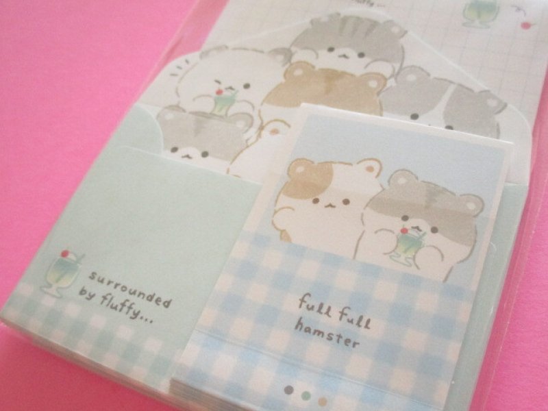 Photo2: Kawaii Cute Mini Letter Set Q-LiA *フルフルハムスター (10049) 