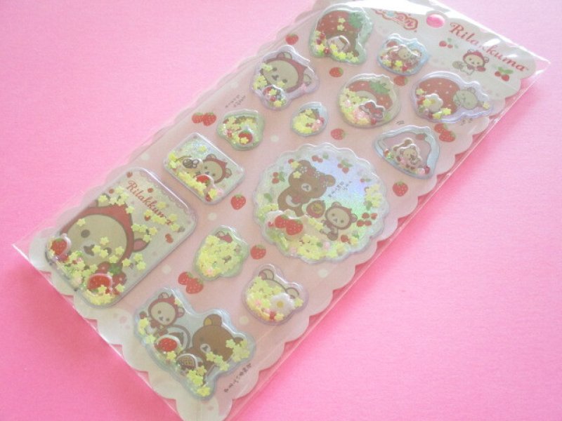 Photo1: Kawaii Cute Air-in Mascot Stickers Sheet Rilakkuma San-x *うさぎとあそぼ (SE76108) (1)