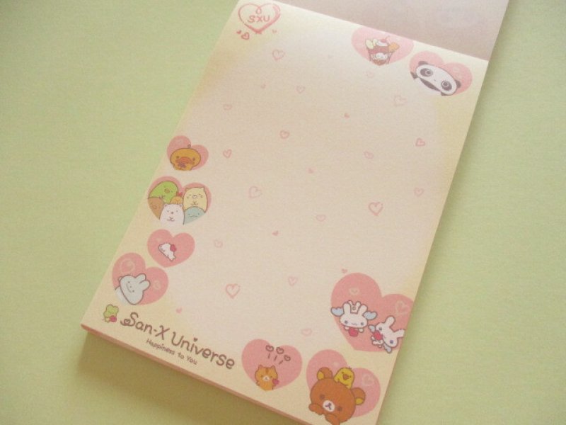 Photo1: Kawaii Cute Large Memo Pad San-x Universe San-x *Heart (MH33802)