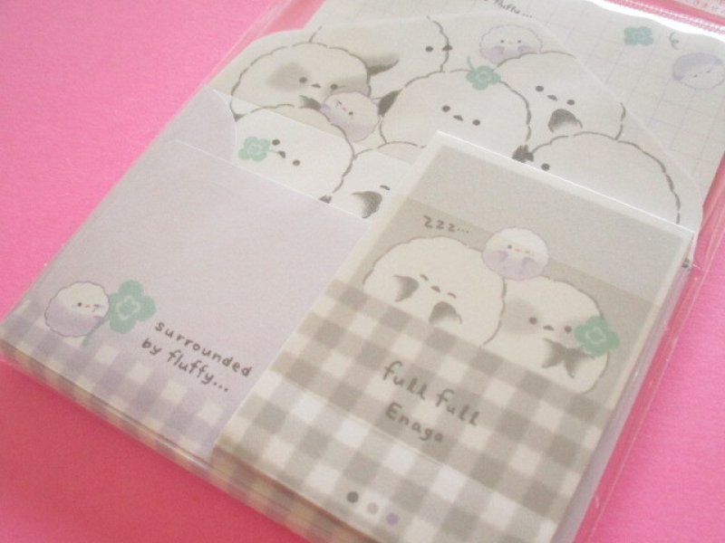 Photo2: Kawaii Cute Mini Letter Set Q-LiA *フルフルエナガ (10048)