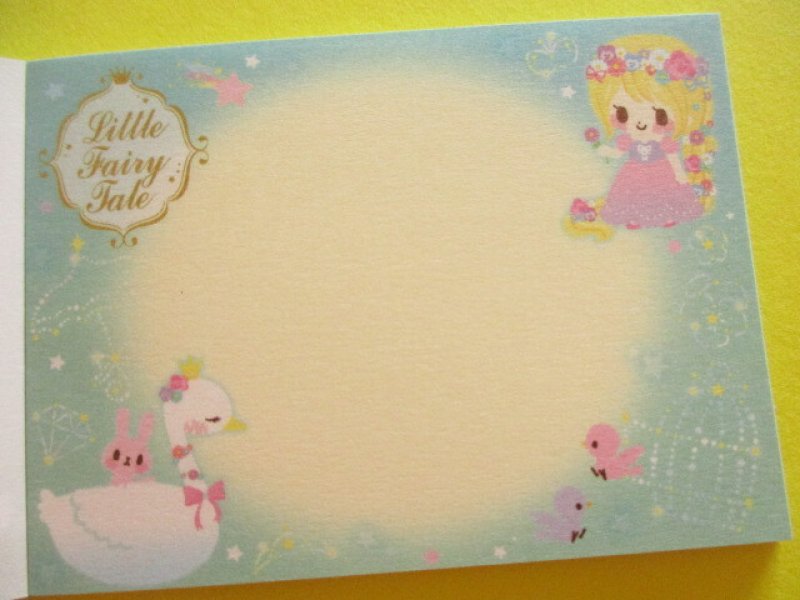 Photo2: Kawaii Cute Kirakira Glitter Mini Memo Pad Q-LiA *Little Fairy Tale /Rapunzel (10072)