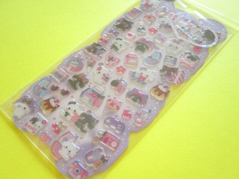Photo1: Kawaii Cute Hapipi Choa Choa Pop Stickers Sheet Q-LiA *ねこねこ (11058） (1)