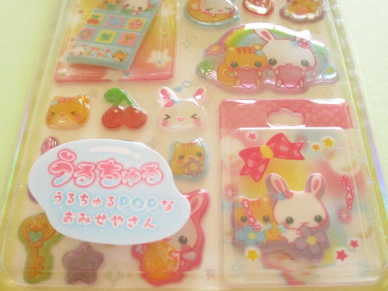 Photo2: Kawaii Cute Miniature Pop Stickers Sheet Crux *フワフワらびちゃん (141407)