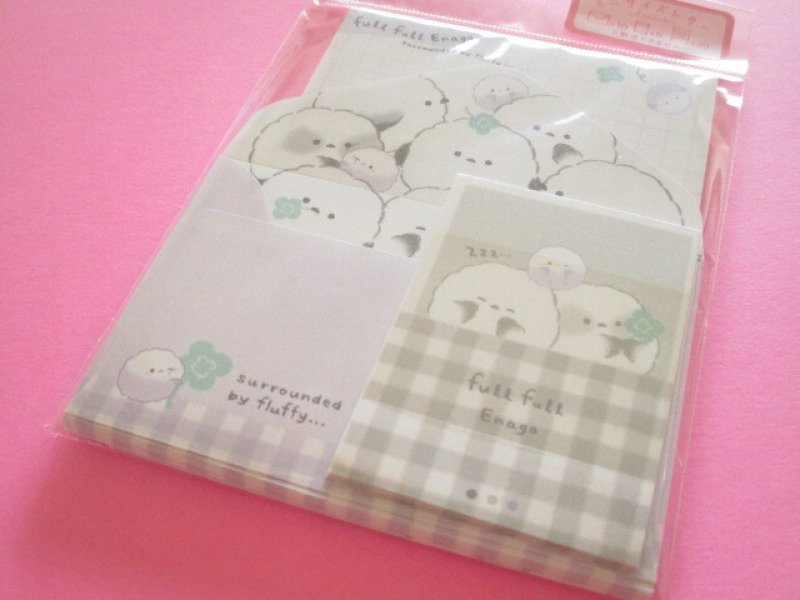 Photo1: Kawaii Cute Mini Letter Set Q-LiA *フルフルエナガ (10048)  (1)