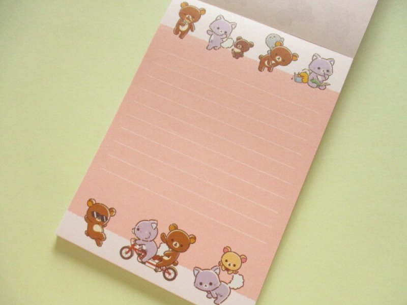 Photo3: Kawaii Cute Large Memo Pad Rilakkuma San-x *リラックマとアワワネコ (MH32901)