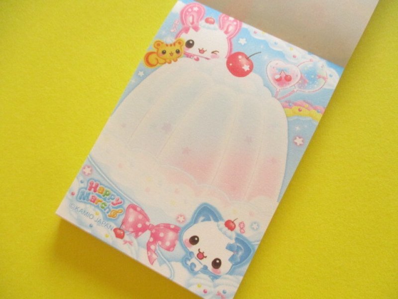 Photo1: Kawaii Cute Mini Memo Pad Happy March Kamio Japan *Jelly (234216)