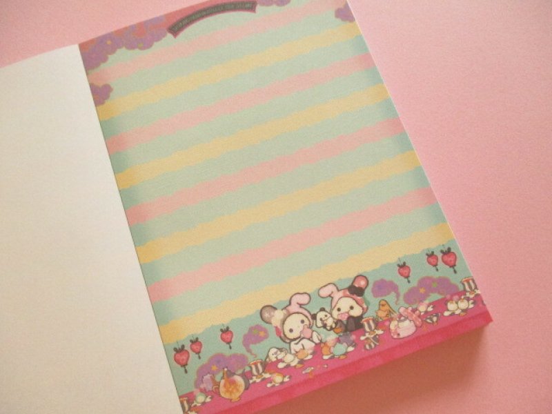 Photo1: Kawaii Cute Large Memo Pad Sentimental Circus San-x *今夜、白黒子熊座ティ―サロンで (MH34001)