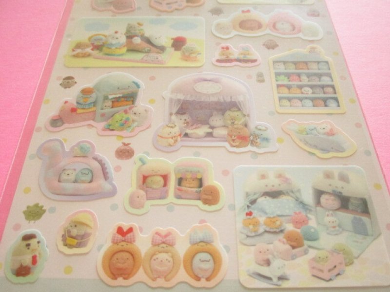 Photo2: Kawaii Cute Stickers Sheet Soft toys - photos San-x *Sumikkogurashi (SE76702)