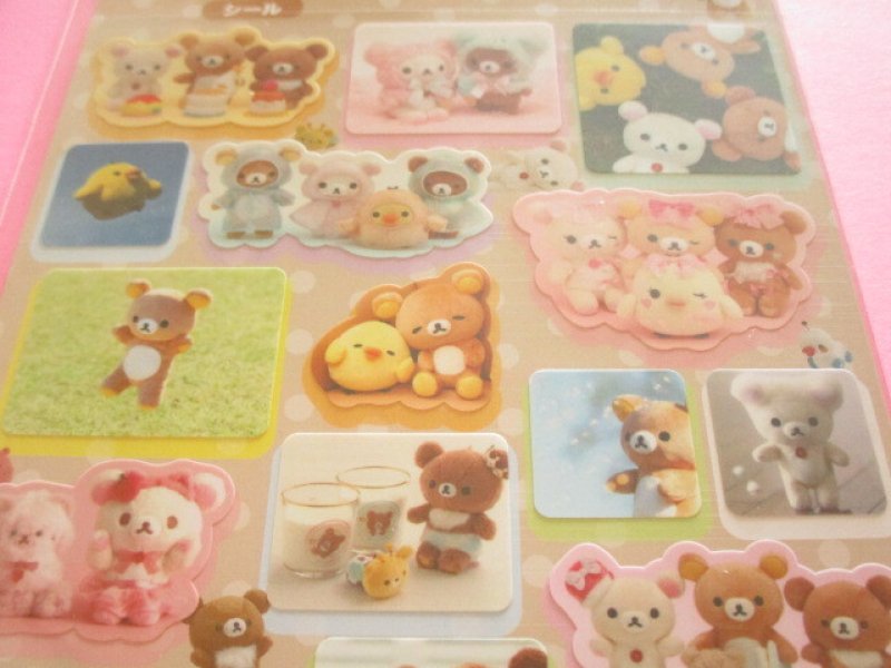 Photo1: Kawaii Cute Stickers Sheet Soft toys - photos San-x *Rilakkuma (SE76701)