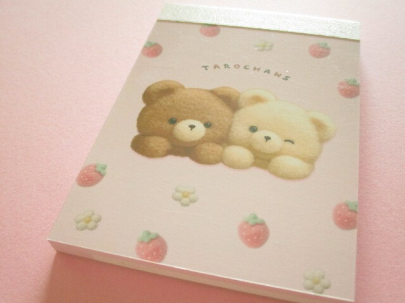 Photo1: Kawaii Cute Tarochans Mini Memo Pad Crux *くまたろず (142720) (1)