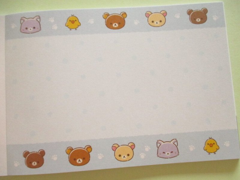 Photo3: Kawaii Cute Large Memo Pad Rilakkuma San-x *リラックマとアワワネコ (MH32902)