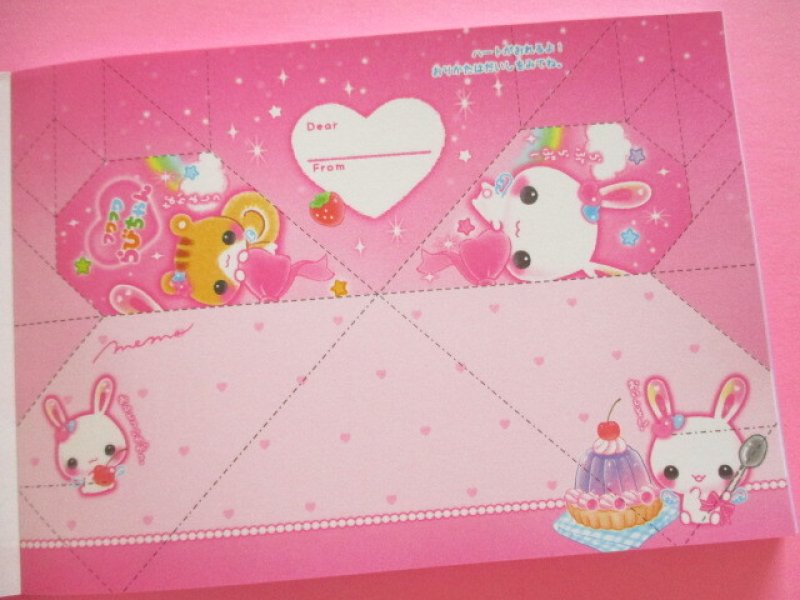 Photo1: Kawaii Cute Asoberu Large Memo Pad Crux *フワフワらびちゃん (142490)