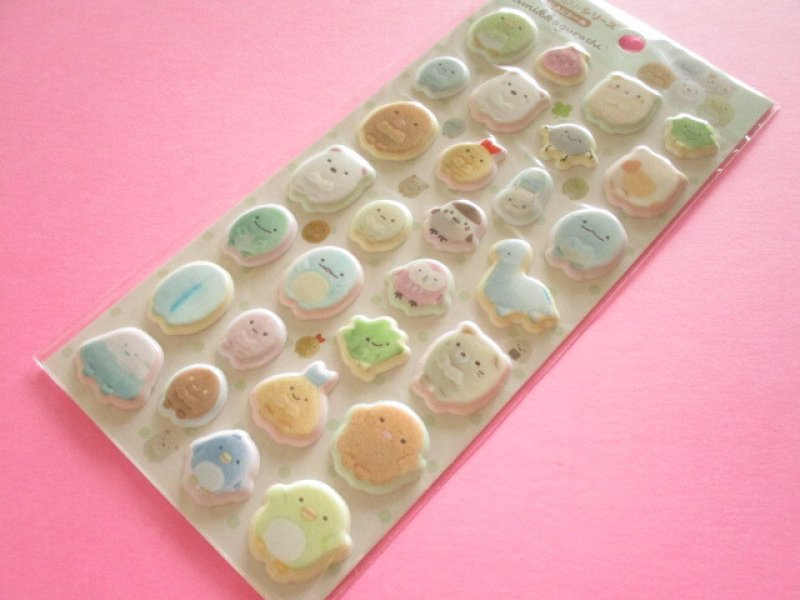 Photo1: Kawaii Cute  Funi Funi Puffy Stickers Sheet Soft toys-photos San-x *Sumikkogurashi (SE76603) (1)