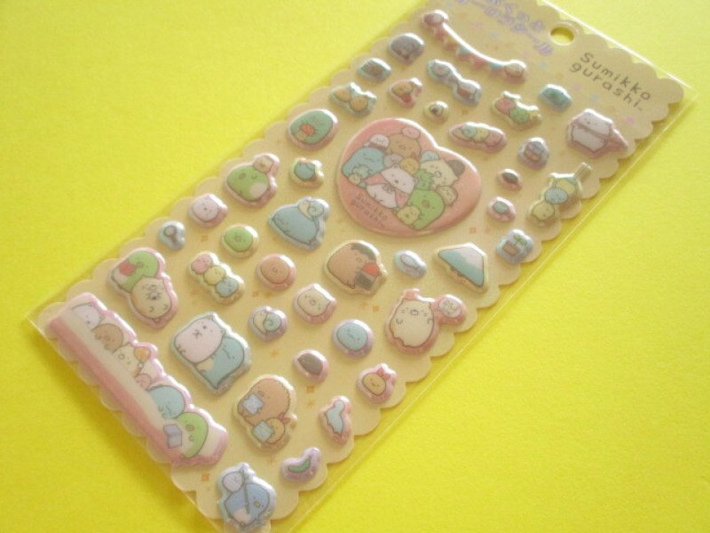 Photo1: Kawaii Cute ぷくっとオーロラ Puffy Stickers Sheet San-x *Sumikkogurashi (SE76806) (1)