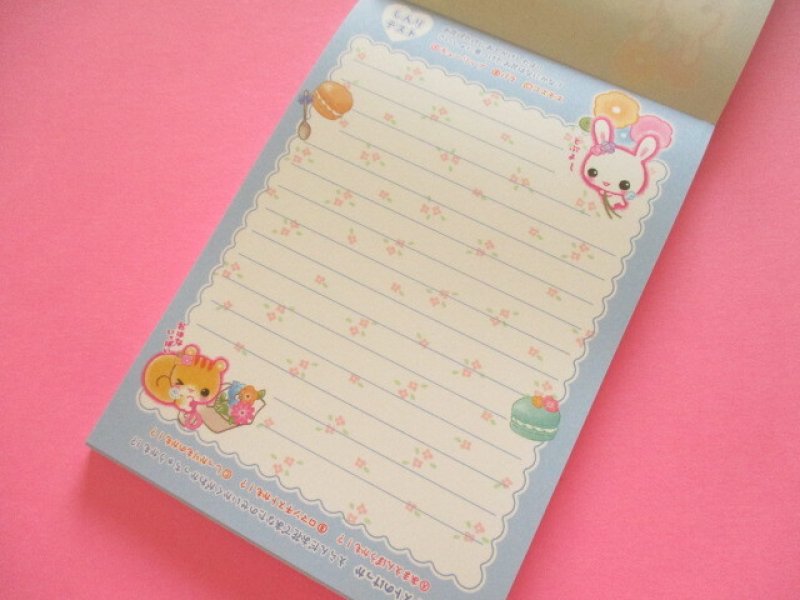 Photo2: Kawaii Cute Asoberu Large Memo Pad Crux *フワフワらびちゃん (142490)