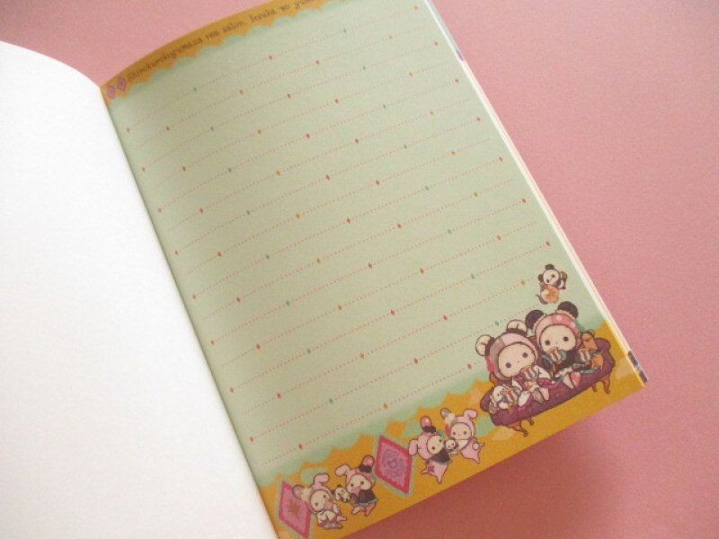 Photo2: Kawaii Cute Large Memo Pad Sentimental Circus San-x *今夜、白黒子熊座ティ―サロンで (MH34002)