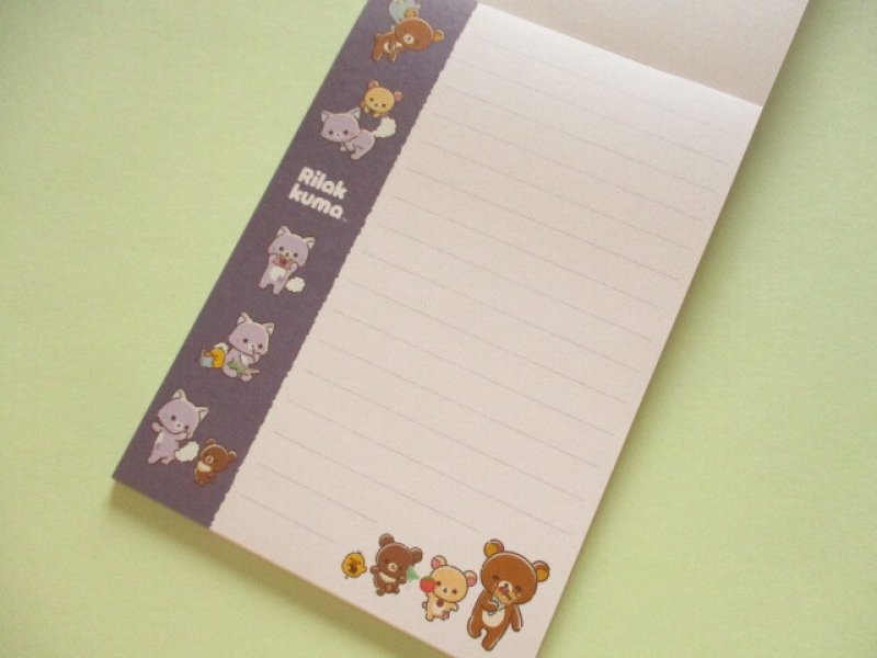 Photo2: Kawaii Cute Large Memo Pad Rilakkuma San-x *リラックマとアワワネコ (MH32902)