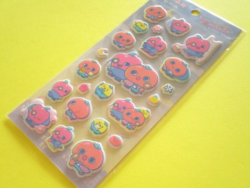 Photo1: Kawaii Cute ふにふに Puffy Stickers Sheet うそ探偵 Tomanto San-x *トマントvs怪盗パプリカ (SE76501) (1)