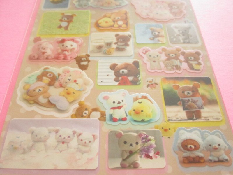 Photo2: Kawaii Cute Stickers Sheet Soft toys - photos San-x *Rilakkuma (SE76701)